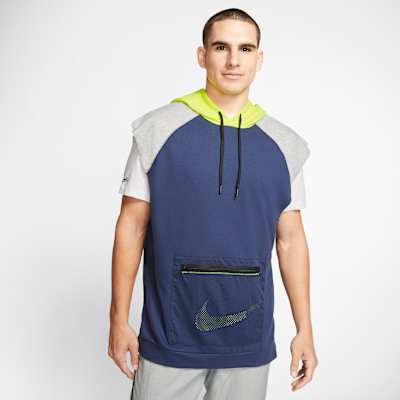Nike Dri FIT Fleece Trainings Hoodie ohne Ärmel für Herren Nike Herren Element Ärmelloser Lauf Hoodie: : Sport