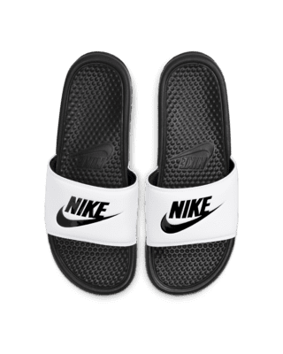 nike benassi slides black and gold