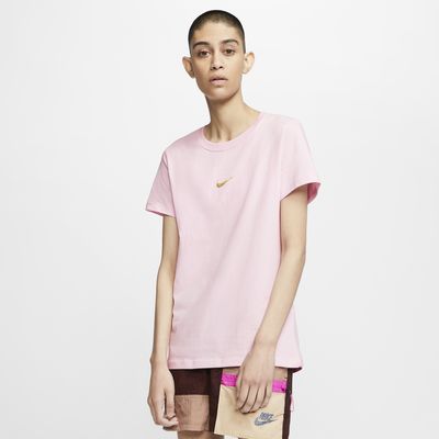pink foam nike shirt