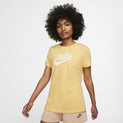 yellow nike womens shirt