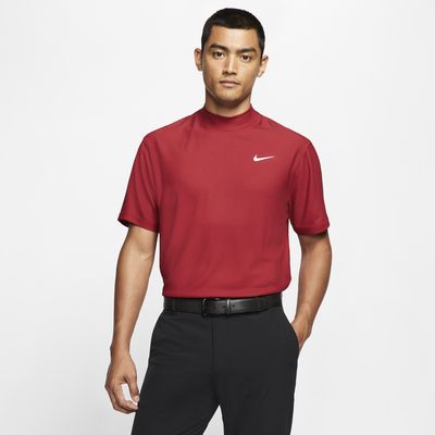 nike golf shirt red