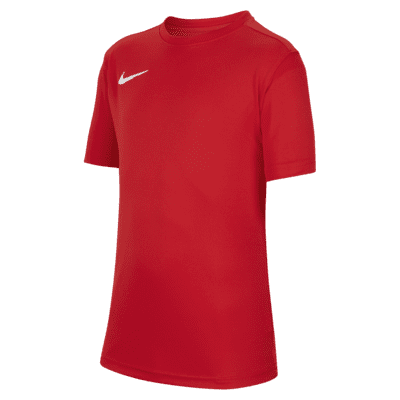 nike red and white football shirt