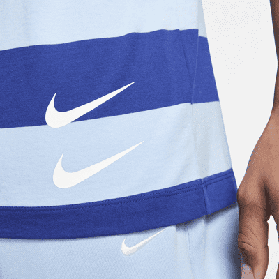 Nike Sportswear Swoosh Men's Striped T-Shirt. Nike JP