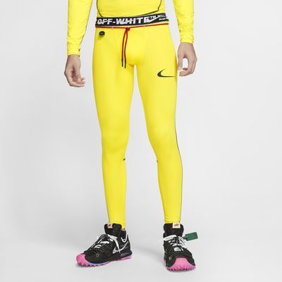 nike x off white yellow leggings