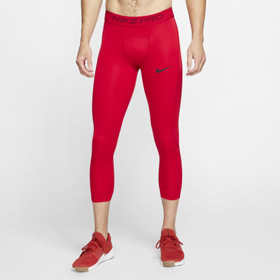 red nike workout leggings