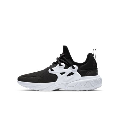 nike presto react black and white