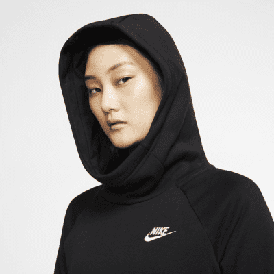 polerón mujer nike essential funnel fleece hoodie