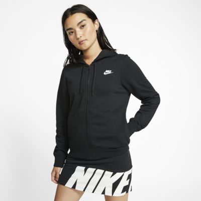 black zip up fleece womens