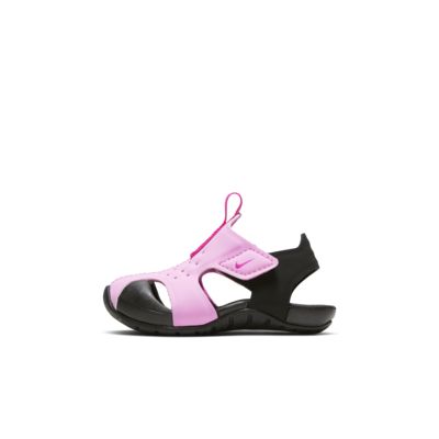 pink nike toddler sandals