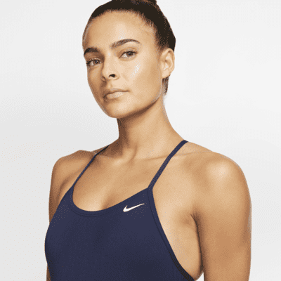 Nike Swim Women's Lace-Up Tie-Back One-Piece Swimsuit