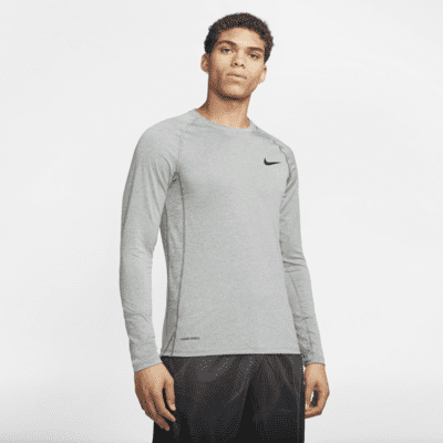 long sleeve white nike top