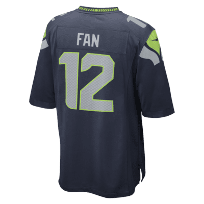 NFL Seattle Seahawks Boys' Short Sleeve 12 Fan Jersey - XS