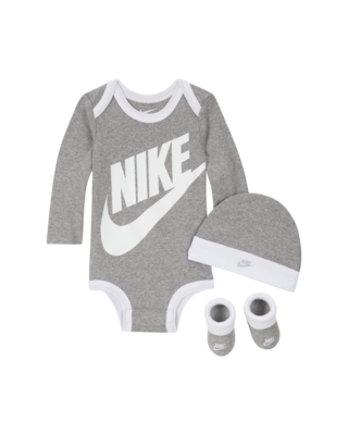 Conjunto de body, gorro y calzado para bebés (0 a 6 Nike. Nike.com