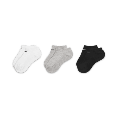 Nike Performance Kids' Cushioned No-Show Socks (3 Pairs)