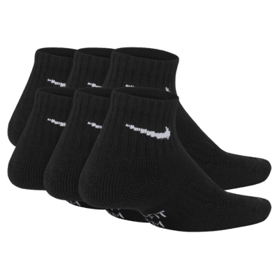 Nike Performance Cushioned Quarter Kids' Training Socks (6 Pair)