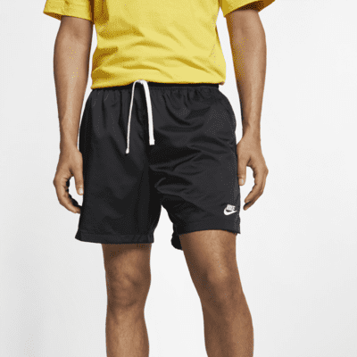 yellow woven nike shorts