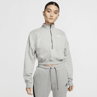 nike crop hoodie set