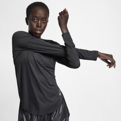 nike city sleek long sleeve running top