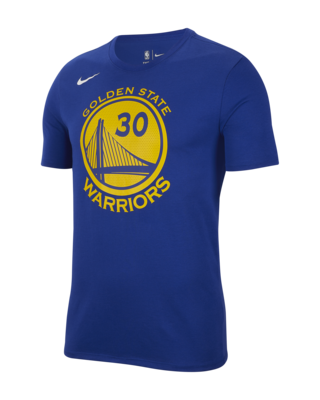 Nike Men Blue Stephen Curry Golden State Warriors NBA Round Neck T-Shirt