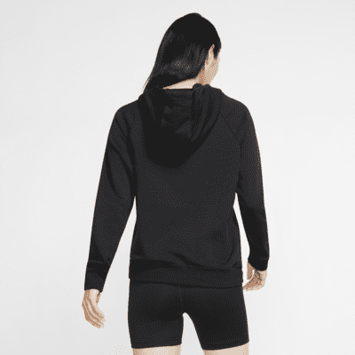 nike women's sportswear essential funnel neck fleece hoodie chutney