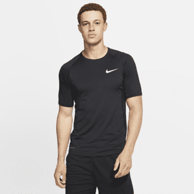 nike pro compression short sleeve top