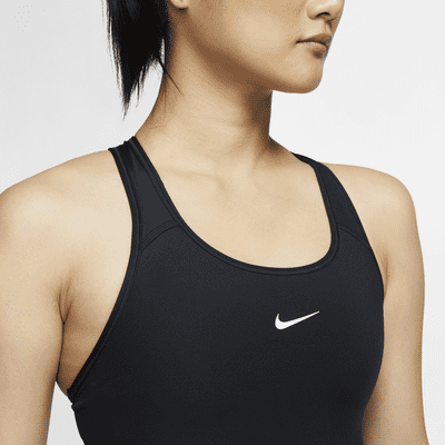 Sujetador deportivo de sujeción media con almohadilla de una sola pieza para mujer Nike Dri-FIT Swoosh