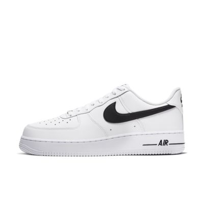 black and white air force ones mens