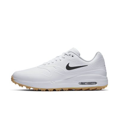 white nike air max golf shoes