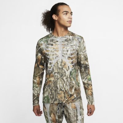 nike men's skeleton top black