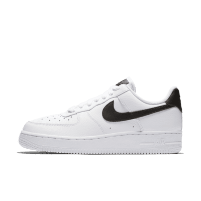 nike air force white with black logo