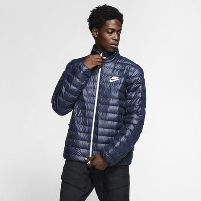 blue nike puffer jacket