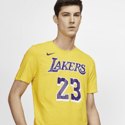 LeBron James Lakers Nike Dri-FIT NBA T-Shirt.
