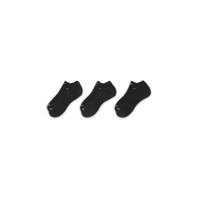 Calcetines de entrenamiento ocultos, con
amortiguación, Nike Everyday Plus (3
pares)