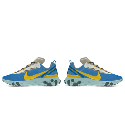 Warriors Nike React Element 55 Custom Hand Painted Shoes – HaveAir