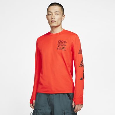 nike acg long sleeve waffle top
