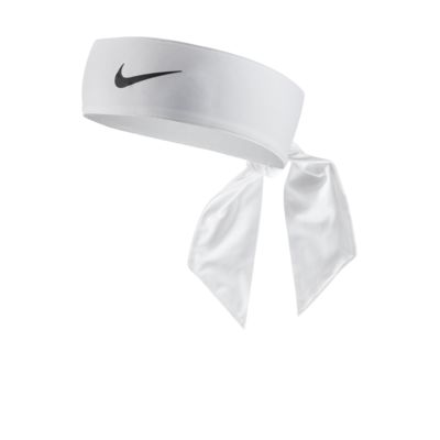 white and black nike headband