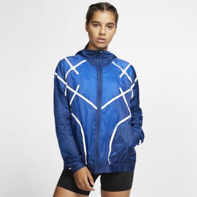 blue running jacket women's