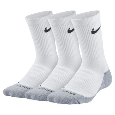 nike dri fit crew socks black