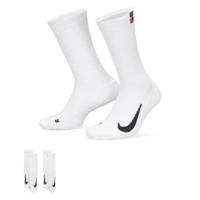 Středně vysoké tenisové ponožky NikeCourt Multiplier Cushioned (2 páry)