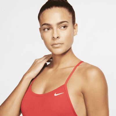 Nike Swim Women's Lace-Up Tie-Back One-Piece Swimsuit