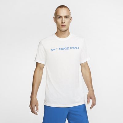 Nike Dri FIT trenings T skjorte til herre. Nike NO Nike Pro Top, t skjorte dame Hvit Trening t skjorte | XXL