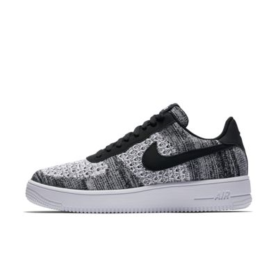 air force 1 flyknit 2 black pure platinum