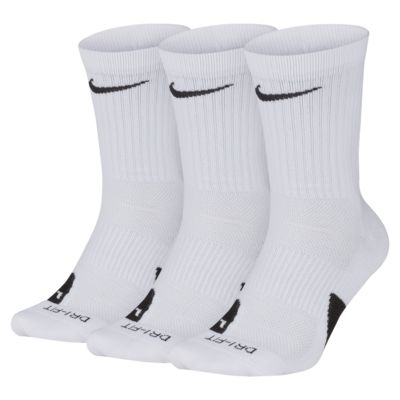 nike pro socks white