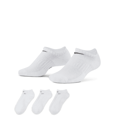 Nike Everyday Cushioned Training No-Show Socks (3 Pairs). Nike AU