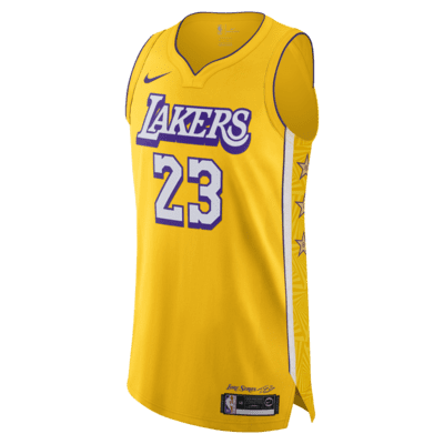 æ´›æ‰çŸ¶æ¹–äººé˜Ÿ Lebron James City Edition Nike Nba Authentic Jersey ç