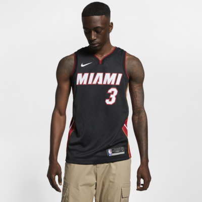 caloría Cortar Buzo Camiseta Nike NBA Swingman para hombre Dwyane Wade Heat Icon Edition. Nike .com