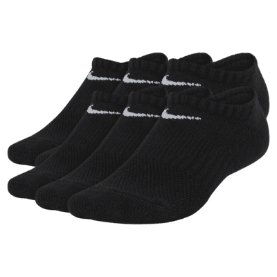 Nike Performance Cushioned No-Show Kids' Training Socks (6 Pair)