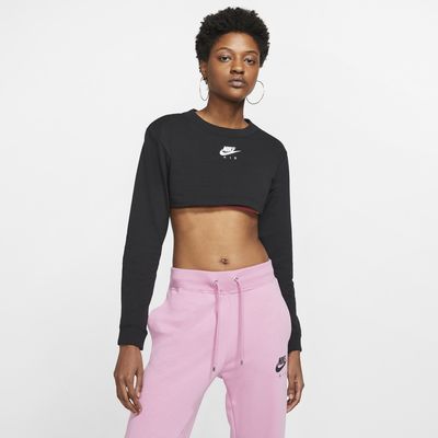 nike air crop top long sleeve