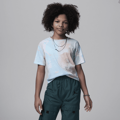 Jordan Essentials New Wave Allover Print Tee Big Kids' (Girls) T-Shirt ...