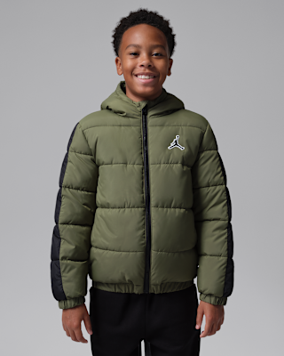 Детская куртка Jordan Big Kids' Colorblock Puffer